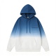 Blue-to-White Ombre Hoodie